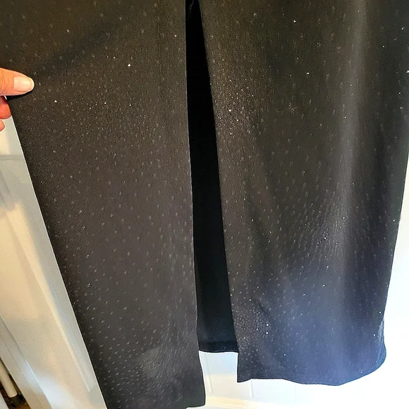 Black Vintage Misses Sparkling Maxi Dress Size 9/10 - Picture 9 of 10